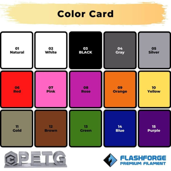 color card premium PETG Silver evolusi 3D