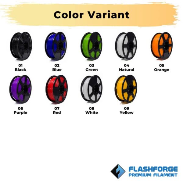 Color Variant PLA High Speed 1Kg 1.75mm Filament